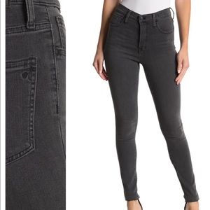 NEW • Madewell • 10 Inch High Rise Skinny Jeans Kerns Black 26 Magic Pockets